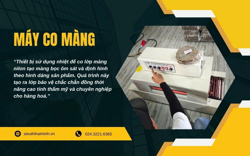 Tổng quan về máy co màng Hải Minh
