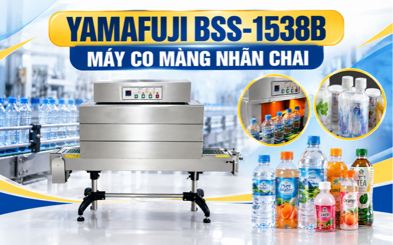 Yamafuji BSS-1538B - Máy co màng nhãn chai