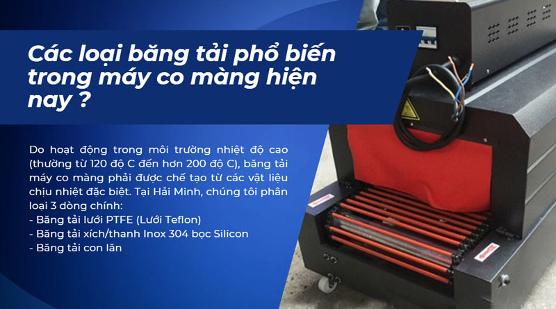 Top câu hỏi thường gặp về băng tải máy co màng
