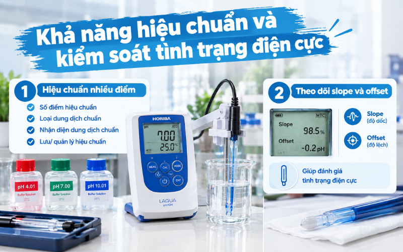 Khả năng hiệu chuẩn và kiểm soát tình trạng điện cực