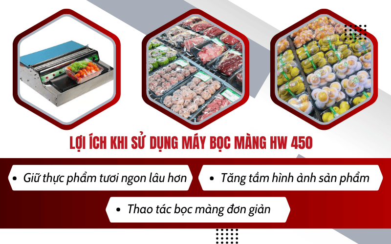 Lợi ích khi sử dụng máy bọc màng HW 450