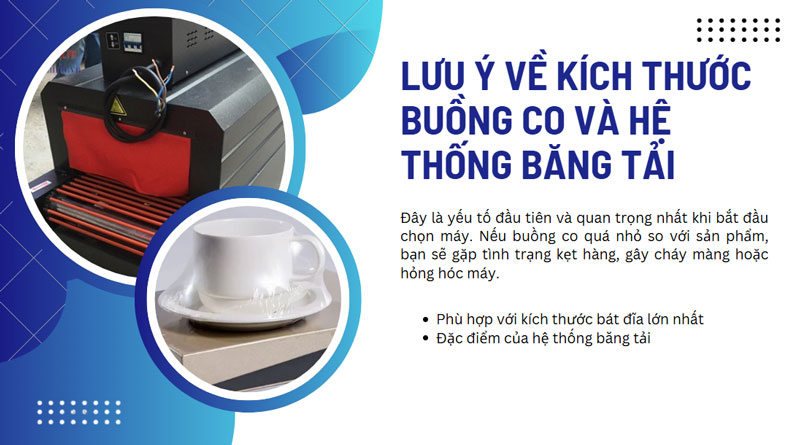 Lưu ý quan trọng khi chọn mua máy co màng bát đĩa