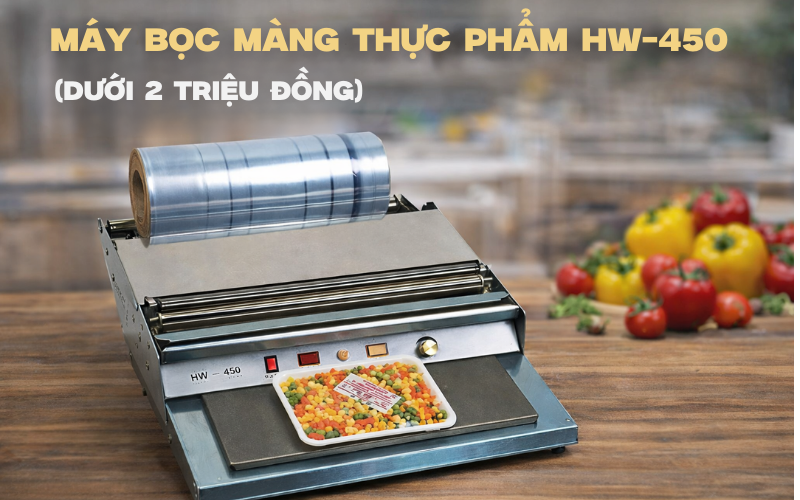 Máy bọc màng thực phẩm HW-450 (Dưới 2 triệu đồng)