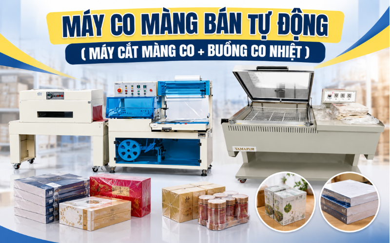 Máy co màng bán tự động