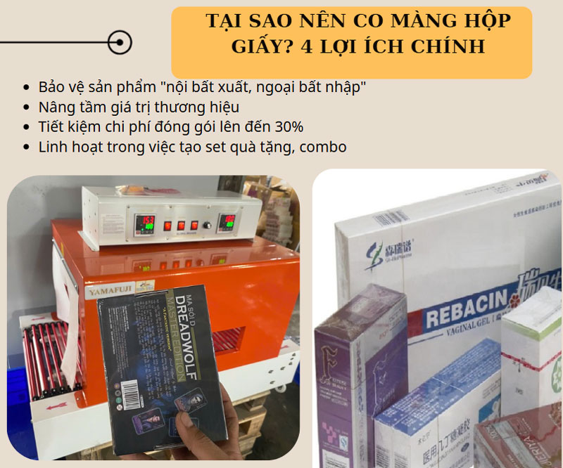 Tại sao nên co màng hộp giấy? 4 lợi ích chính