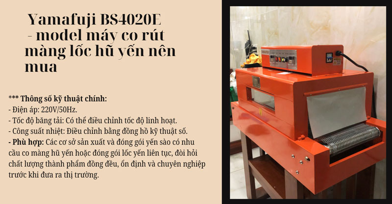 Review 2 model máy co rút màng lốc hũ yến nên mua 