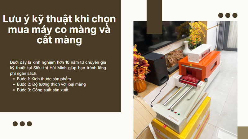 So sánh máy co màng và máy cắt màng? Máy nào tốt hơn?