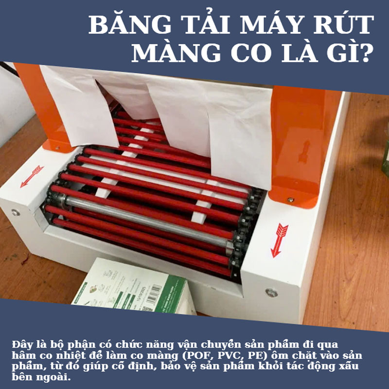 Thông tin chung về hệ thống băng tải thiết bị co màng 