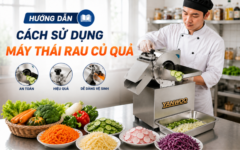 Hướng dẫn cách sử dụng máy thái rau củ quả