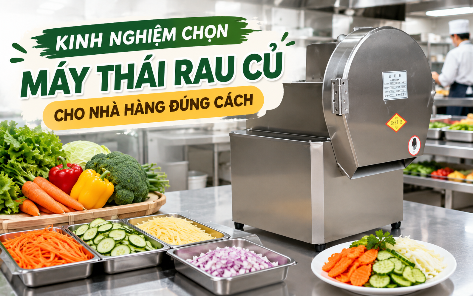 Kinh nghiệm chọn máy thái rau củ cho nhà hàng