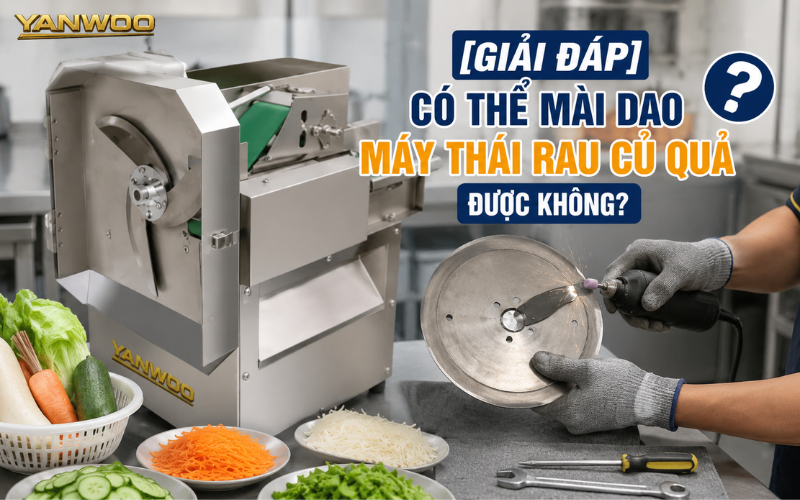 Có thể mài dao máy thái rau củ được không