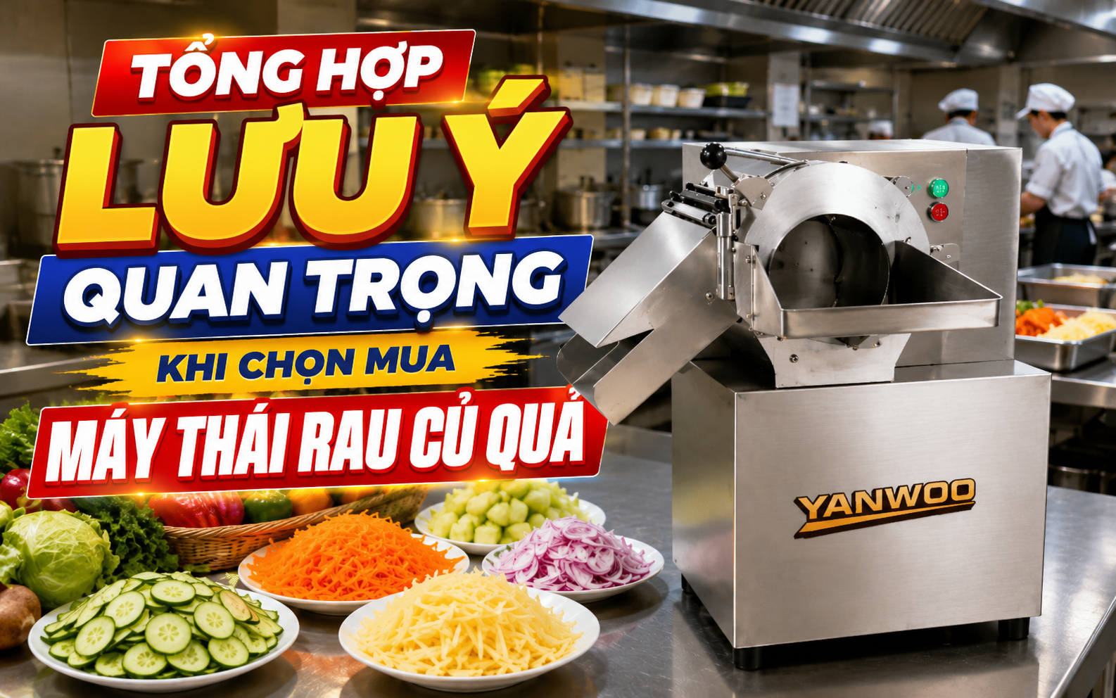 Tổng hợp lưu ý quan trọng khi chọn mua máy thái rau củ quả