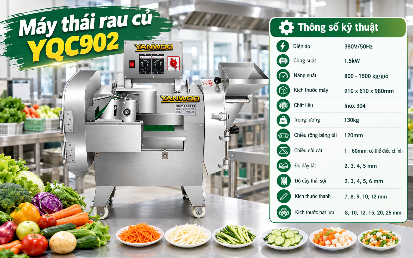 Máy thái rau củ YQC902