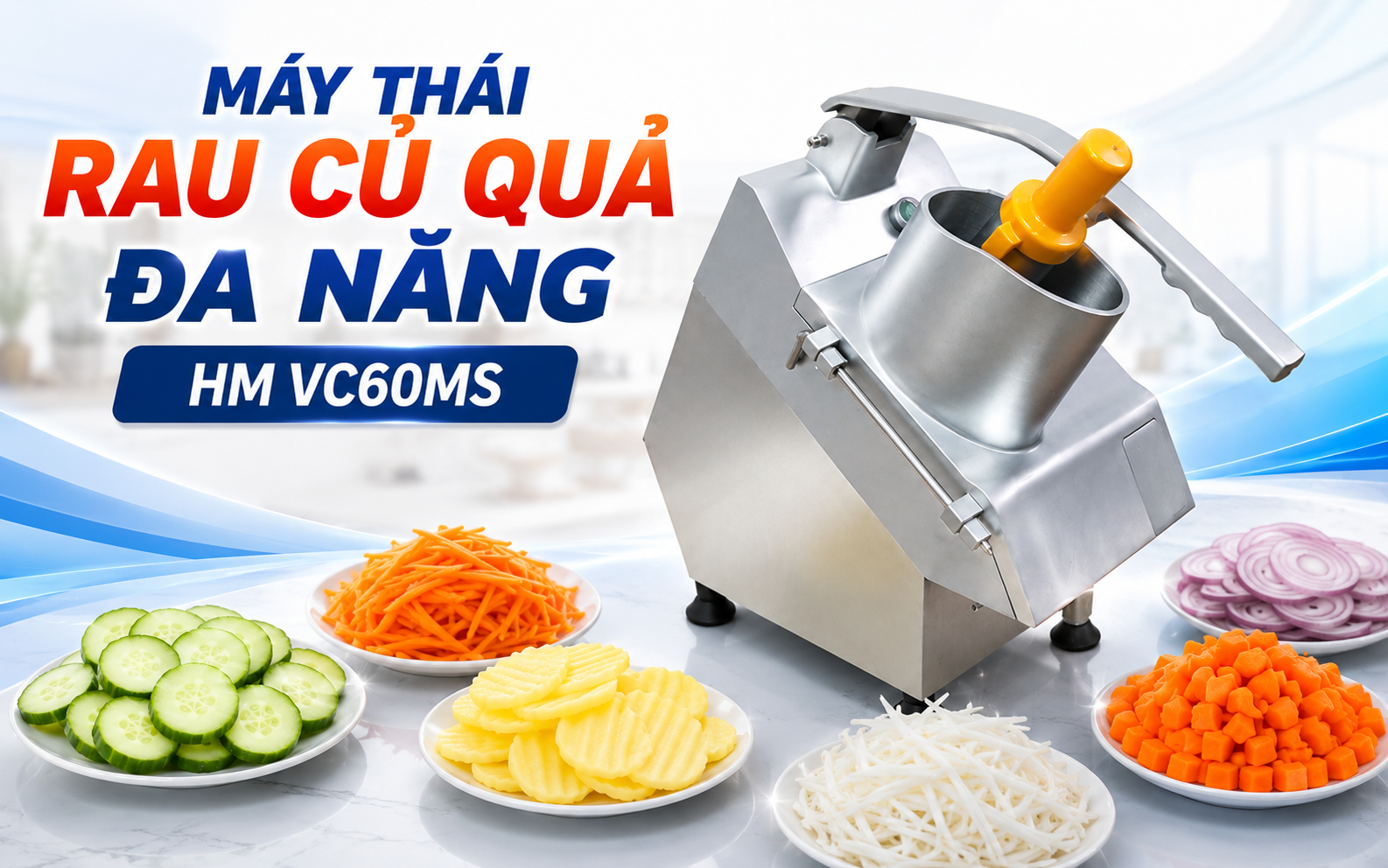 Máy Thái Rau Củ Quả Đa Năng HM VC60MS