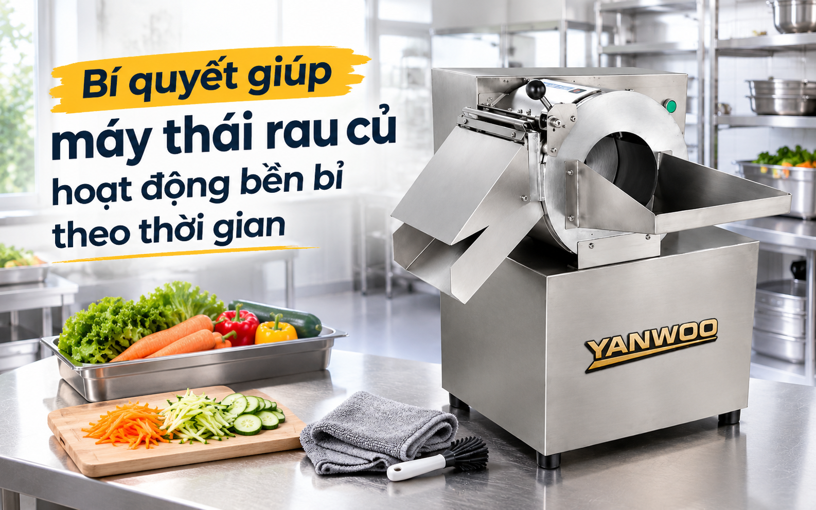 Bí quyết giúp máy thái rau củ hoạt động bền bỉ theo thời gian