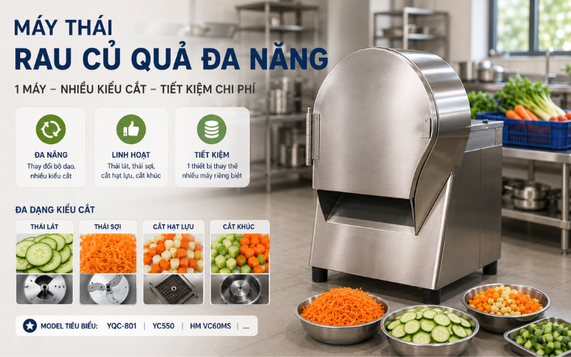 Máy thái rau củ quả đa năng