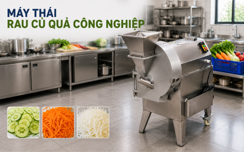 Máy thái củ quả công nghiệp