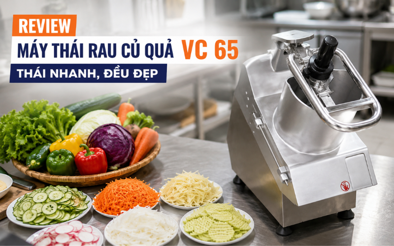 Review máy thái rau củ quả VC 65