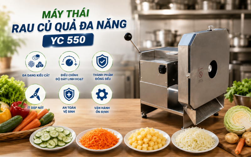 Máy thái rau củ quả đa năng YC 550