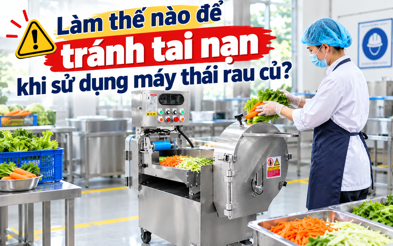 Làm thế nào để tránh tai nạn khi sử dụng máy thái rau củ?