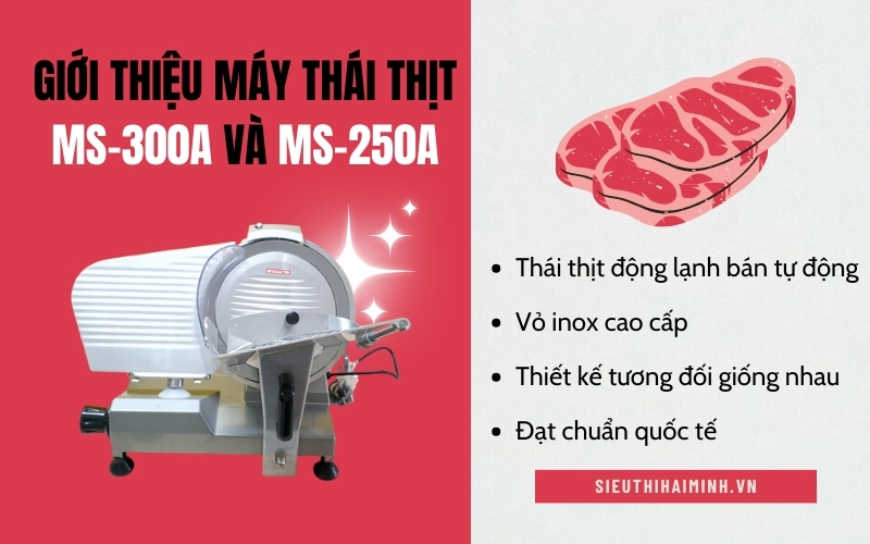 Giới thiệu máy thái thịt MS-300A và MS-250A