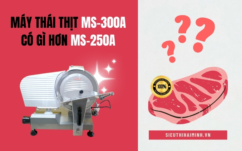 Máy thái thịt MS-300A có gì hơn MS-250A