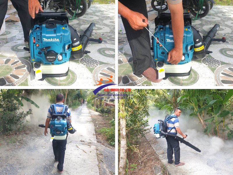 Hình ảnh thực tế máy thổi lá Makita EB7660TH