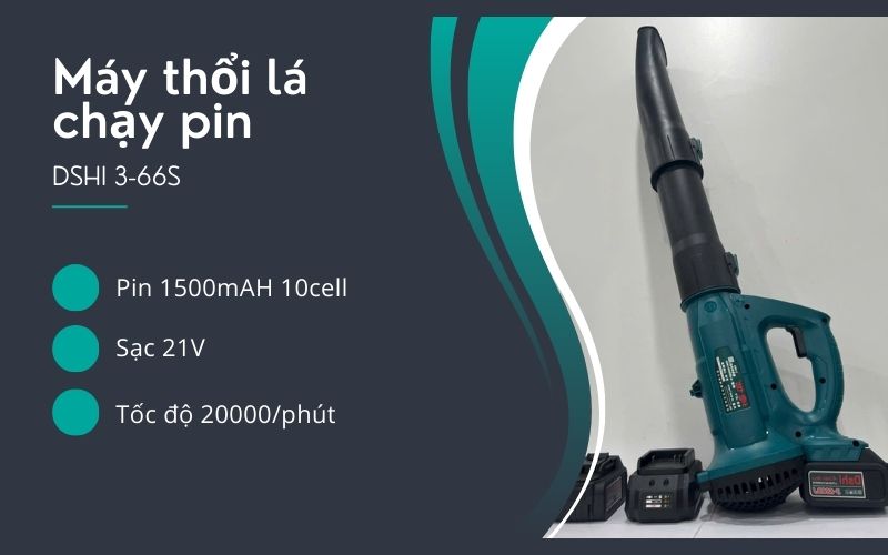 Máy thổi lá chạy pin DSHI 3-66S