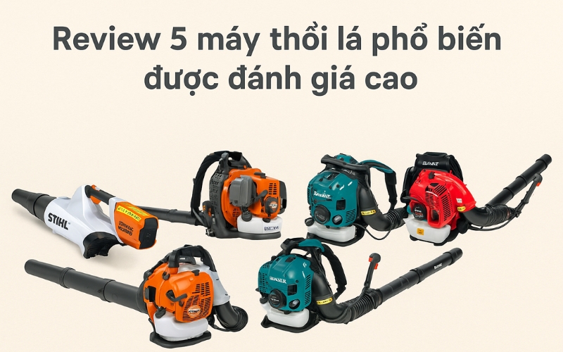Review 5 máy thổi lá phổ biến được đánh giá cao