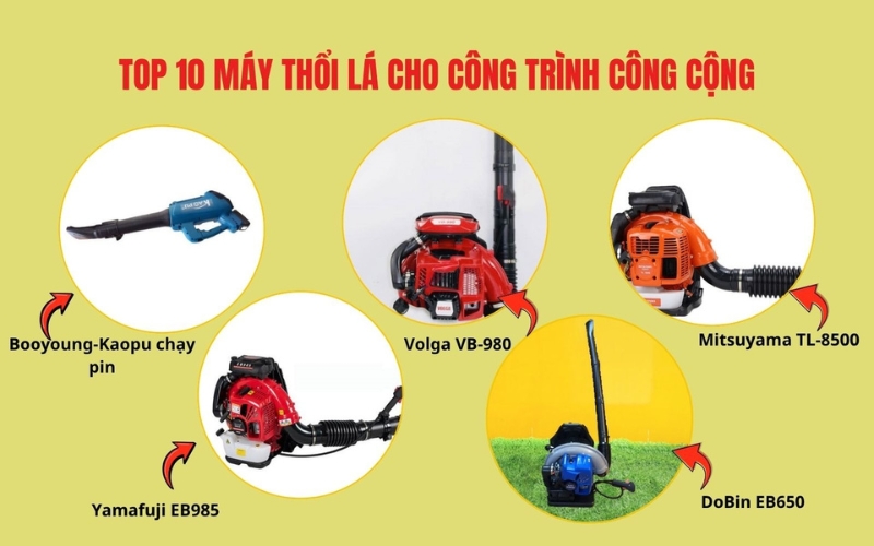 Top 10 máy thổi lá cho công trình công cộng