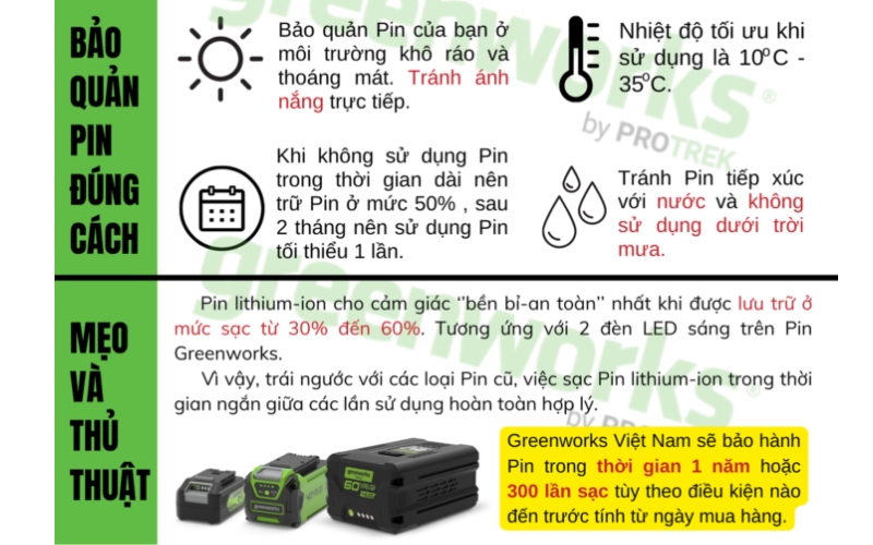 Hướng dẫn sạc và bảo dưỡng pin an toàn
