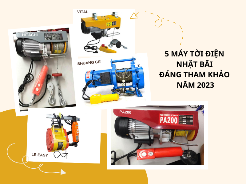 5 máy tời điện Nhật Bãi đáng tham khảo năm 2023