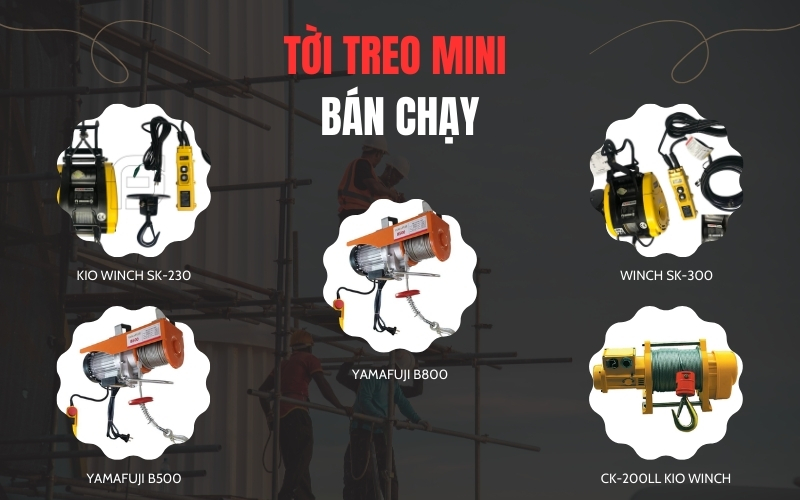 Bảng giá tời treo mini dự kiến bán chạy năm 2024