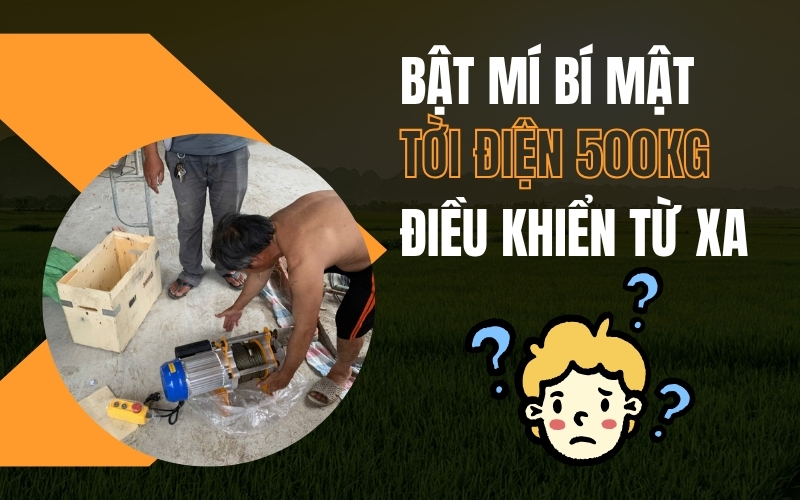 Bật Mí Bí Mật Tời Điện 500kg Điều Khiển Từ Xa
