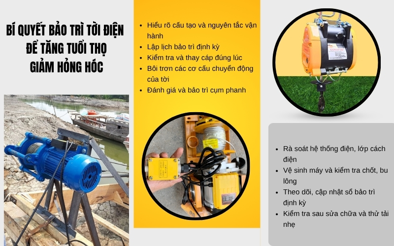 Bí quyết bảo trì tời điện để tăng tuổi thọ, giảm hỏng hóc