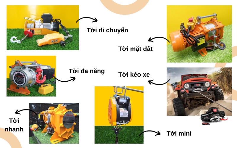 Các loại máy tời hiện nay trên thị trường