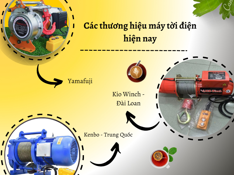 các thương hiệu máy tời điện được yêu thích hiện nay