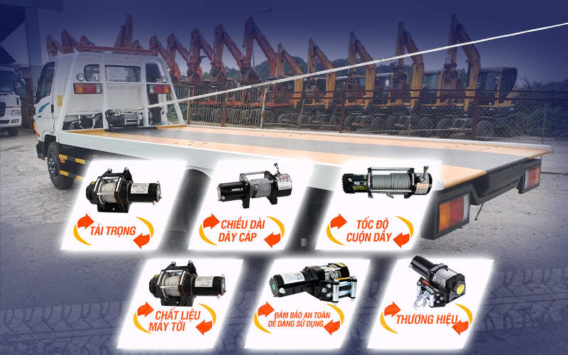 Cách chọn máy tời kéo xe đúng chuẩn chất lượng