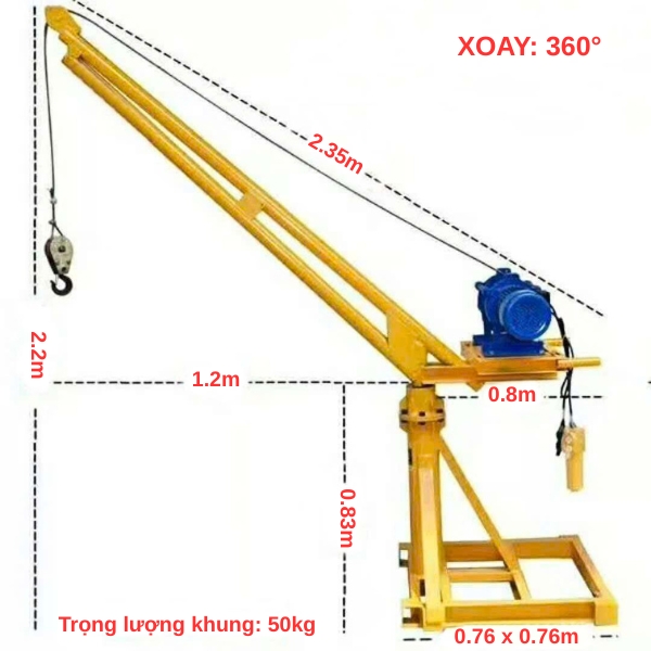 Cẩu nâng mini HM500