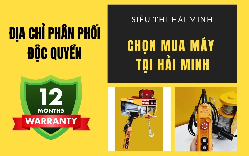 Chọn mua máy tời điện Yamafuji tại Hải Minh