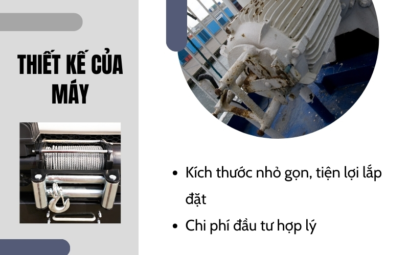 Chú ý thiết kế của tời điện 220V