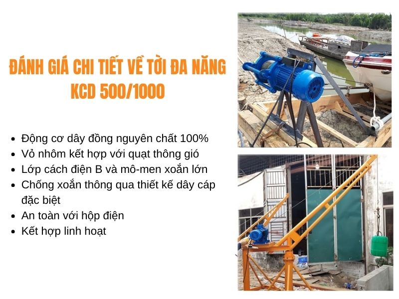 Tời điện đa năng KCD 1000/2000