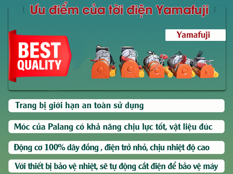 Điểm giống nhau của các loại tời điện mini B300 đến B1200