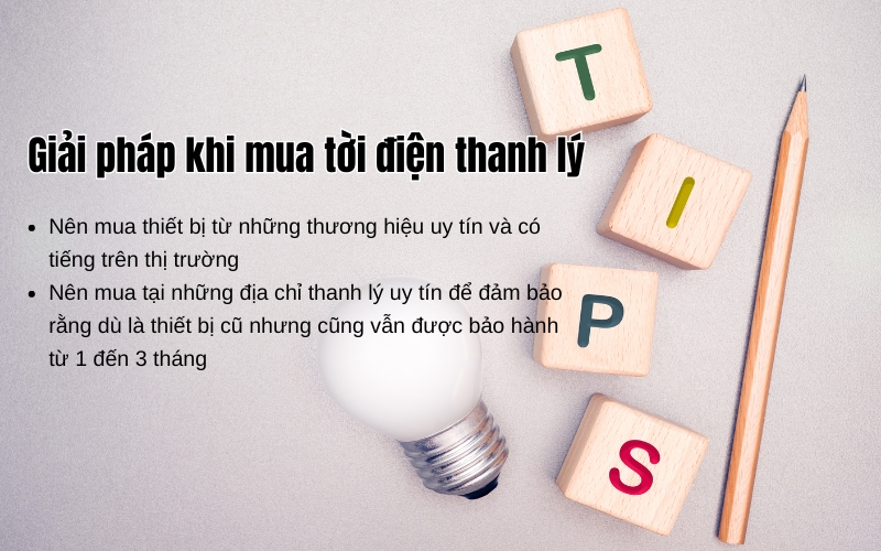 Giải pháp khi mua tời điện thanh lý