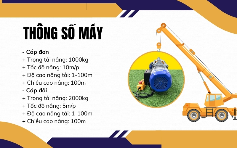 Giới thiệu chung về tời điện đa năng KY1000