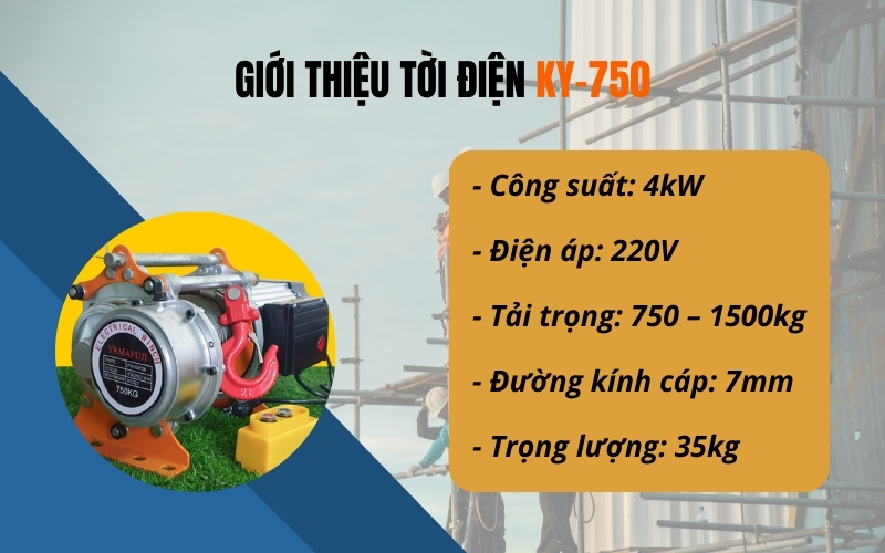 Giới thiệu về tời đa năng KY-750 Yamafuji