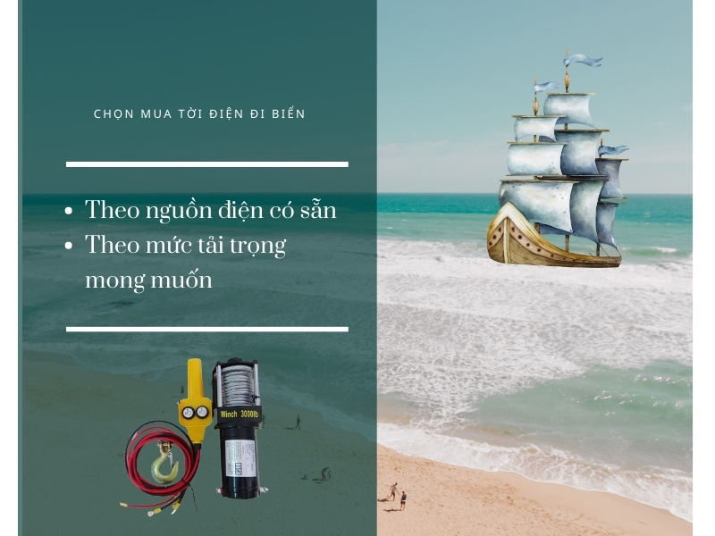 Hướng dẫn chọn máy tời điện cho đi biển