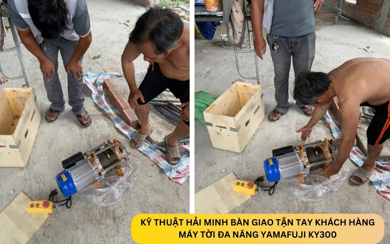 Kỹ thuật Hải Minh bàn giao Máy tời đa năng Yamafuji KY300