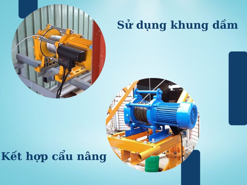 Lắp đặt tời điện mặt đất với nhiều cách đa dạng