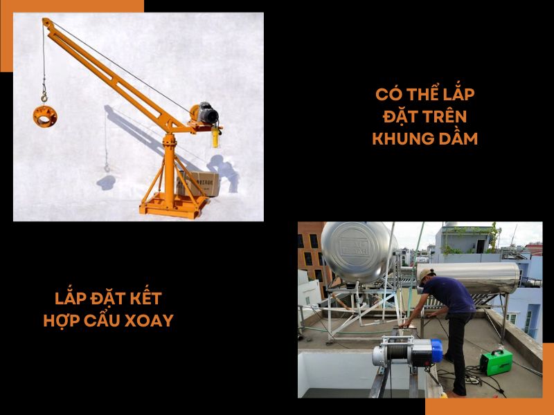 Lắp đặt tời điện mini đơn giản, dễ dàng